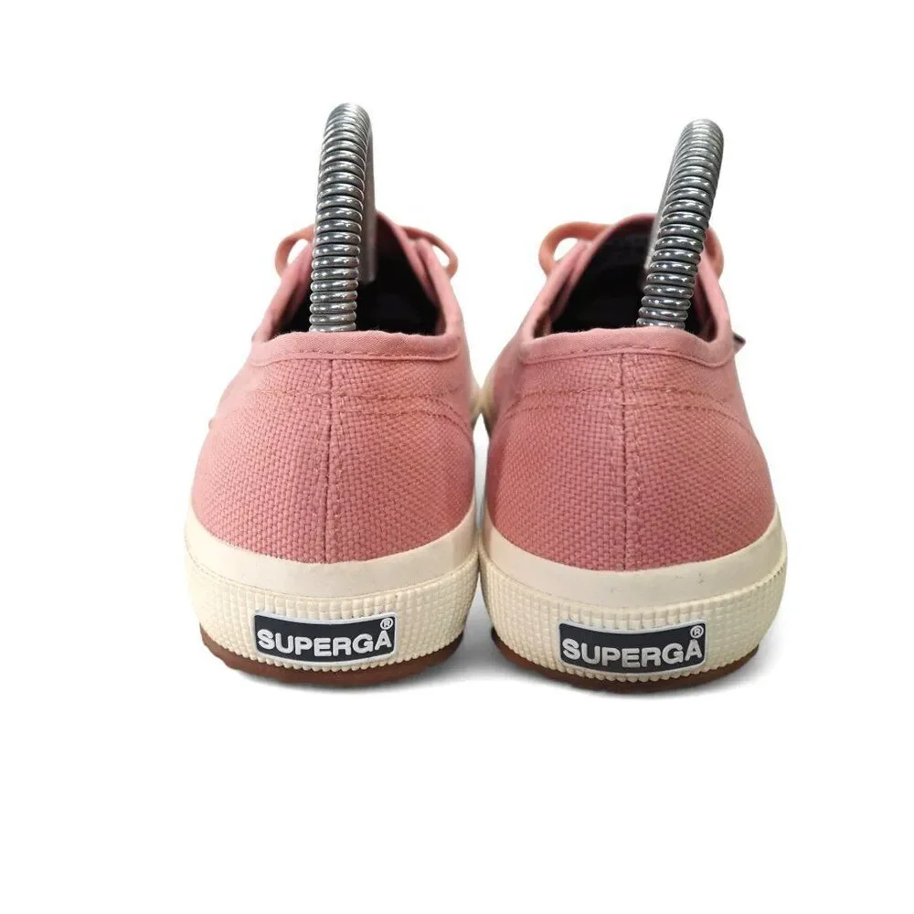 Superga Cotu 2750 Low Casual Sneakers Women's 7 Dusty‎ Rose Pink / Off White